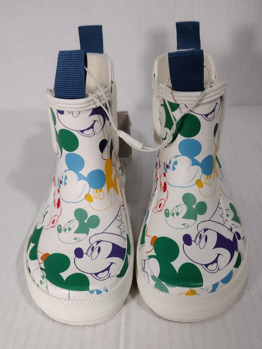 Zara Disney Kids' Mickey & Friends Multicolor Slip-On Rain Boots Size 8
